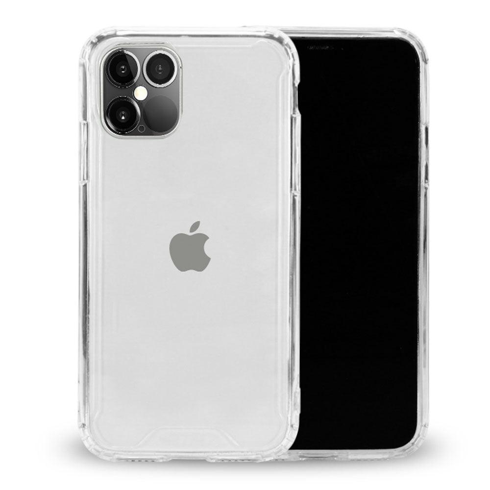 Clear Armor Hybrid Transparent Case for iPhone 12 Pro Max 6.7 (Clear) - Brand My Case