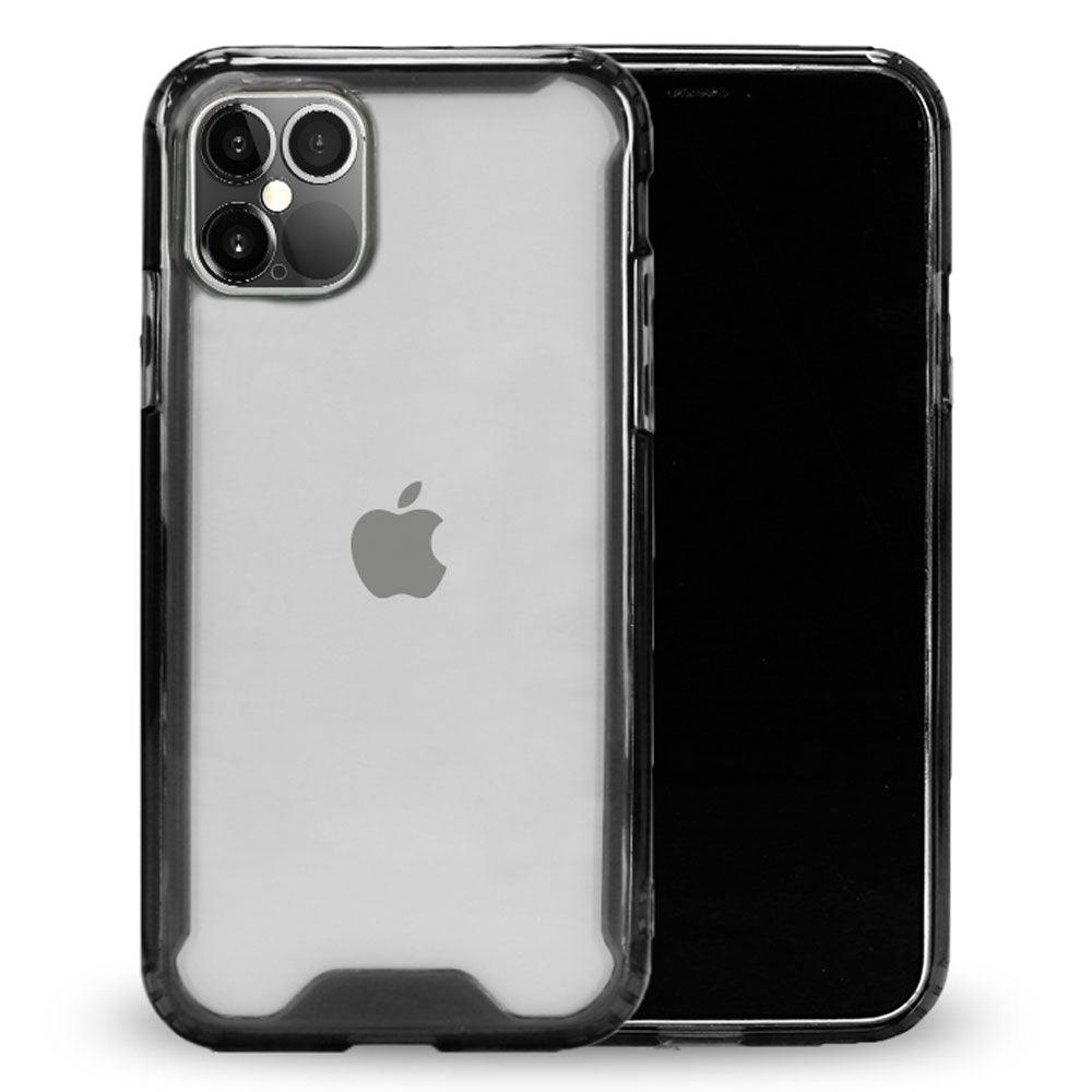 Clear Armor Hybrid Transparent Case for iPhone 12 Pro Max 6.7 (Smoke) - Brand My Case