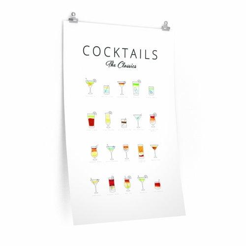 Cocktails Art Poster Decor - Brand My Case