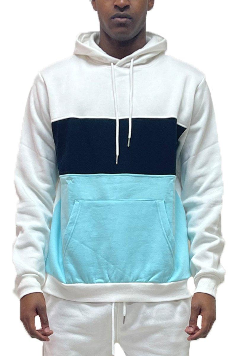 COLOR BLOCK PULLOVER HOODIE - Brand My Case