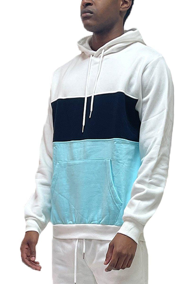 COLOR BLOCK PULLOVER HOODIE - Brand My Case