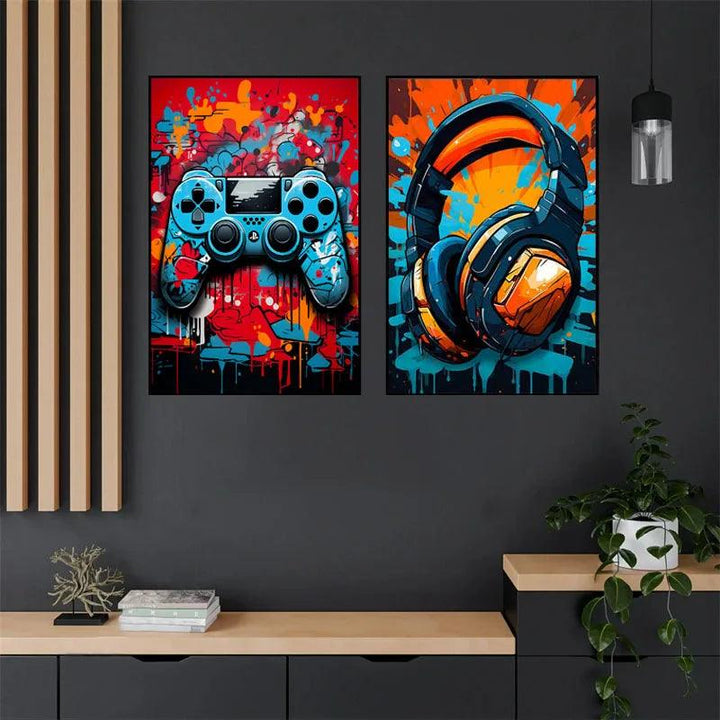 Colorful Game Controller Premium Poster - Brand My Case