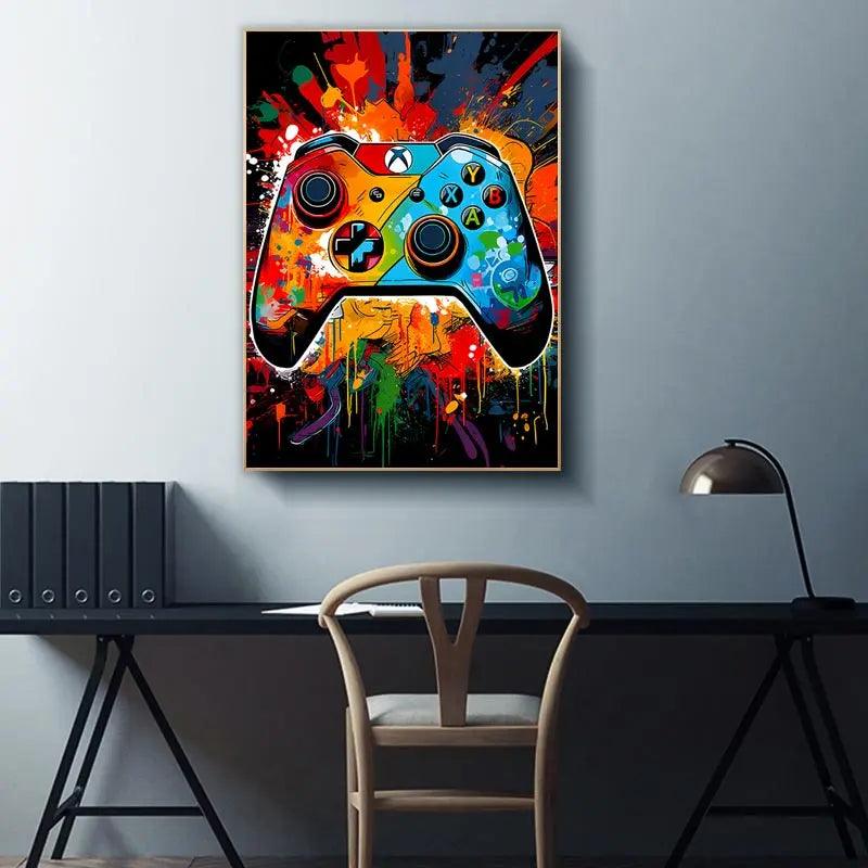 Colorful Game Controller Premium Poster - Brand My Case
