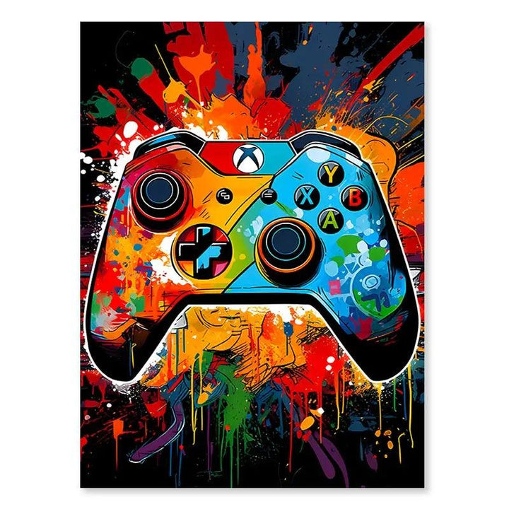 Colorful Game Controller Premium Poster - Brand My Case