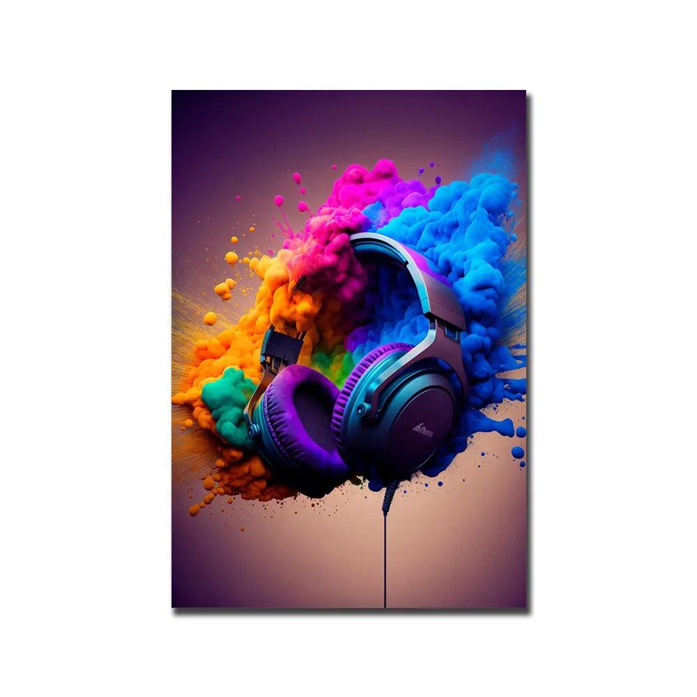 Colorful Gamer Controller Premium Poster - Brand My Case