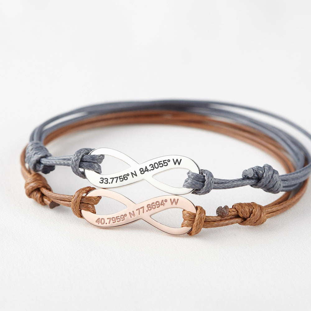 Coordinate Bracelet • GPS Coordinates • Latitude Longitude Jewelry - Brand My Case