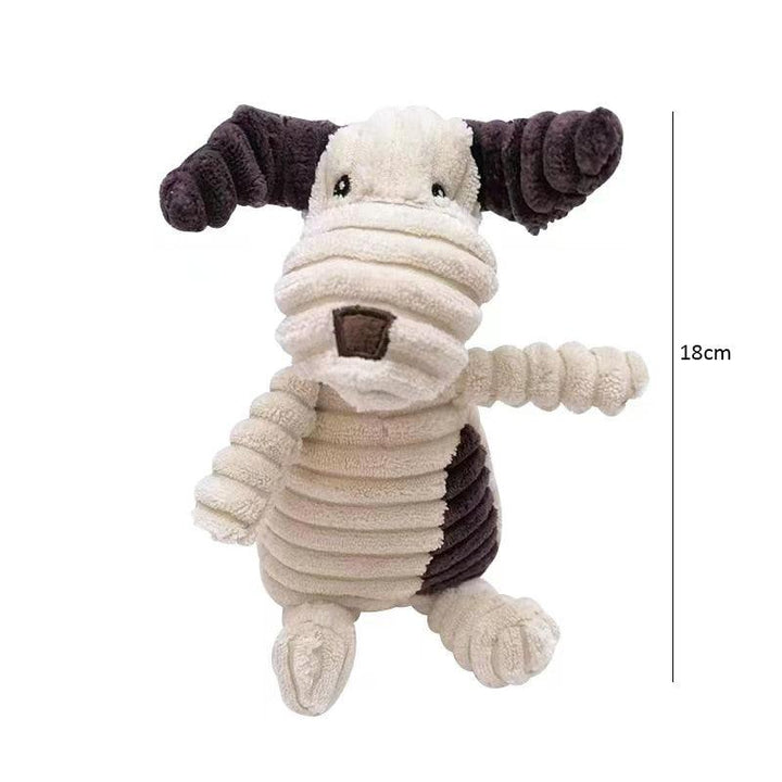 Corduroy Dog Toys for Small Large Dogs Animal Plush Dog Squeaky Toy Puppy Chew Toys Bite Resistant Pet Toy For Dogs Squeaker - Brand My Case