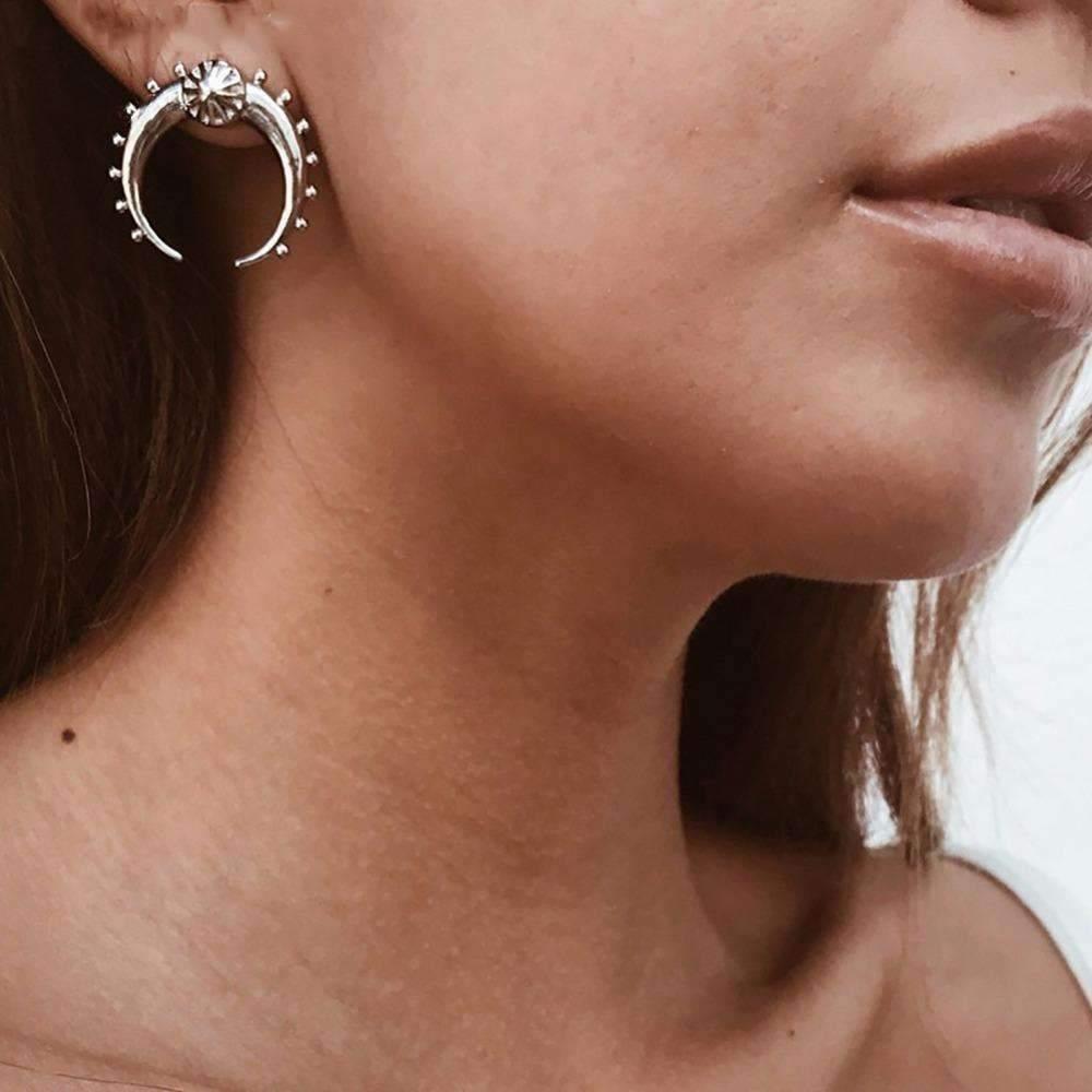 Crescent Moon Earrings - Brand My Case