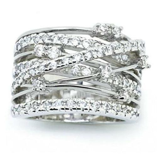 Crystal Crossover Ring - Brand My Case
