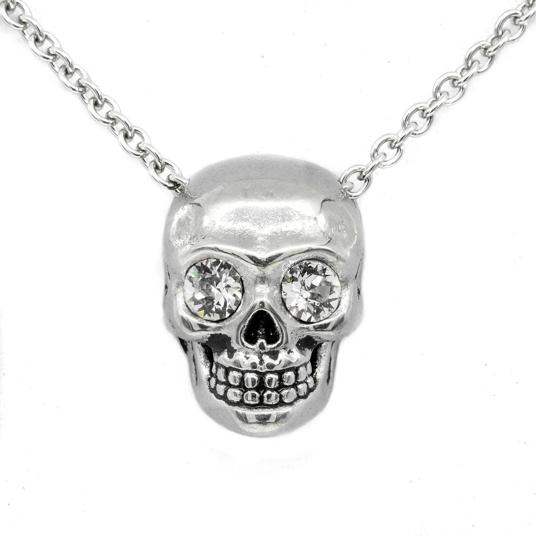Crystal Eyed Skull Necklace - Brand My Case