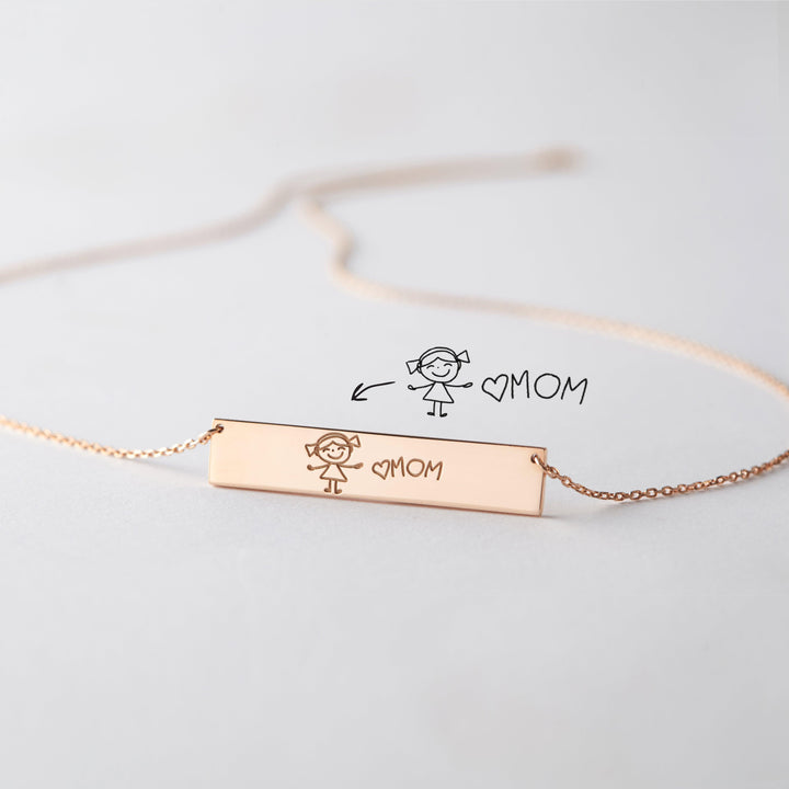 Custom Handwritten Necklace Engraved Handwriting Jewelry - Brand My Case