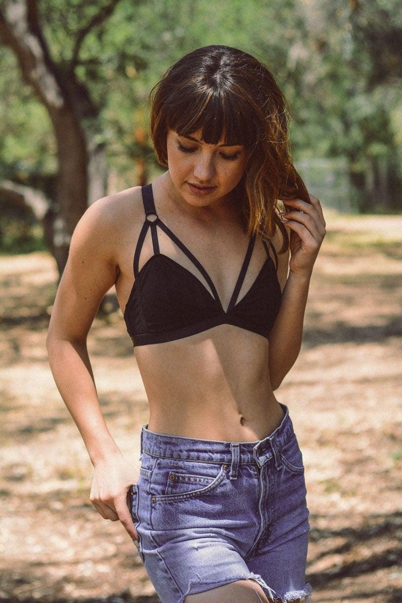 Cut Out Strappy Bralette - Brand My Case