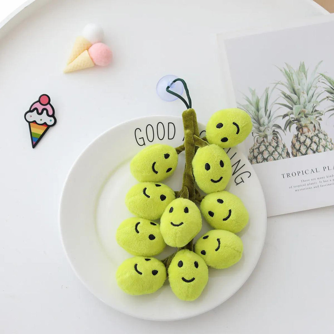Cute Face Vegetable Eggplant Plushie Doll Stuffed Soft Fruit Pear Peach Tangerinr Banana Baby Appease Toy for Kids Birthday Gift - Brand My Case