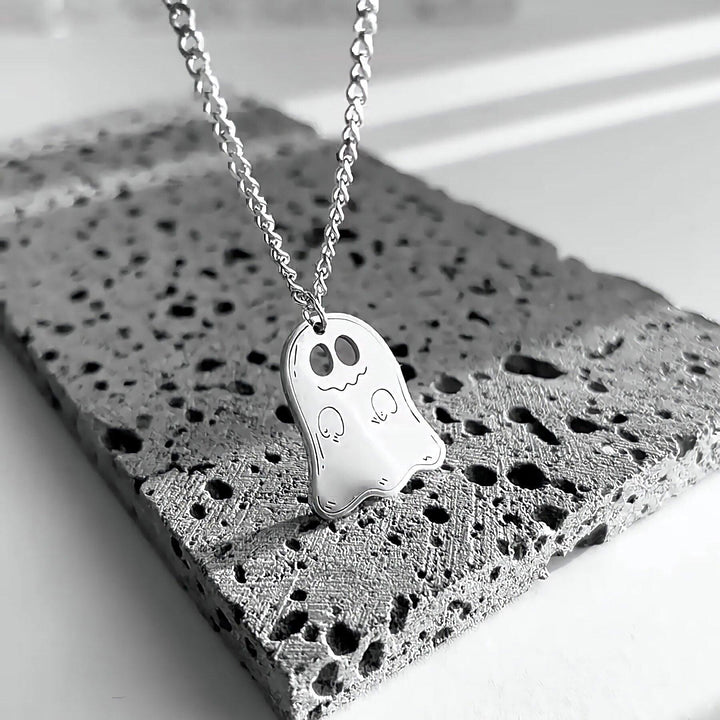 Cute Ghost Necklace,Halloween Necklace,Ghost Necklace - Brand My Case
