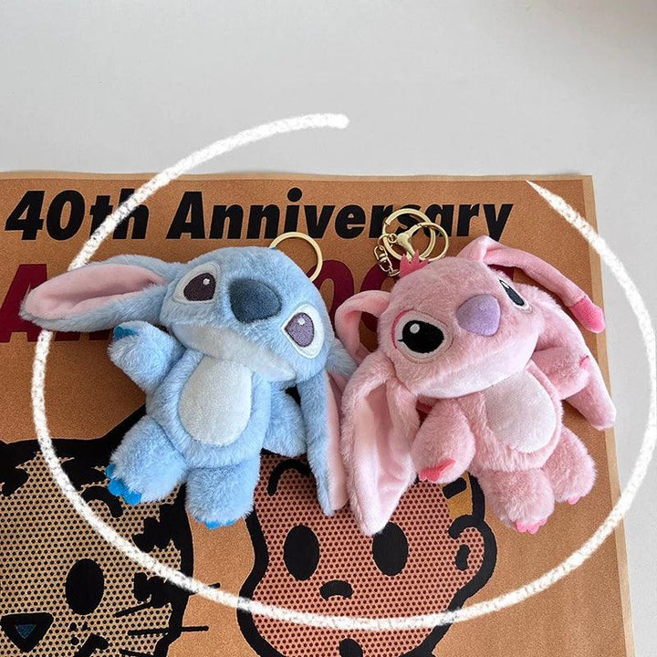 Cute Stitch Plush Toy - Lovely Lilo & Stitch Doll Angel for Girl's Bag Pendant Key Chain - Brand My Case