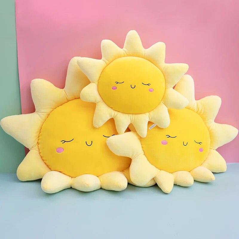 Cute Sun Cloud Plush Pillow Stuffed Soft Creative Plush Sun Cloud Toy Car Pillow Home Decor Kids Toys - Brand My Case