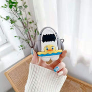 Cute Swimming Ring Shark Bluetooth Earphone Case - Brand My Case
