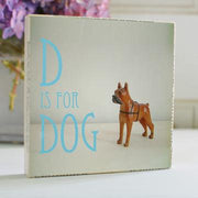 D is for Dog 5x5 Art Block - Brand My Case