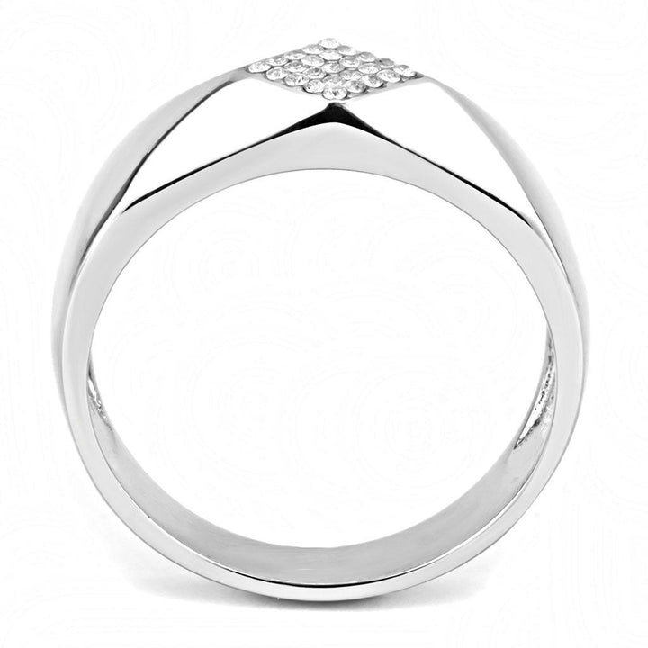DA288 - High polished (no plating) Stainless Steel Ring with AAA Grade - Brand My Case