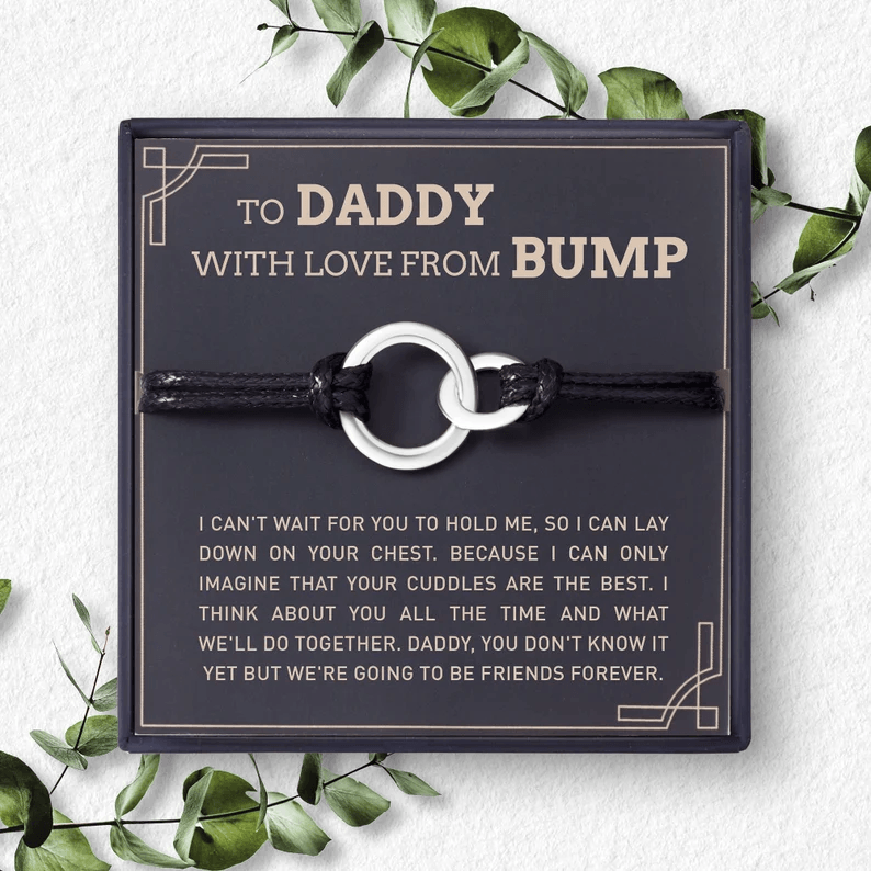 Daddy To Be Gift, Father's Day Bracelet From Bump, Father To Be Gift - Brand My Case