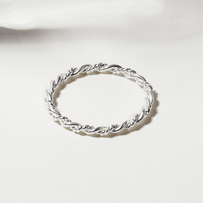 Dainty Braided Ring, Stacking Ring For Women, Women Jewelry - Brand My Case