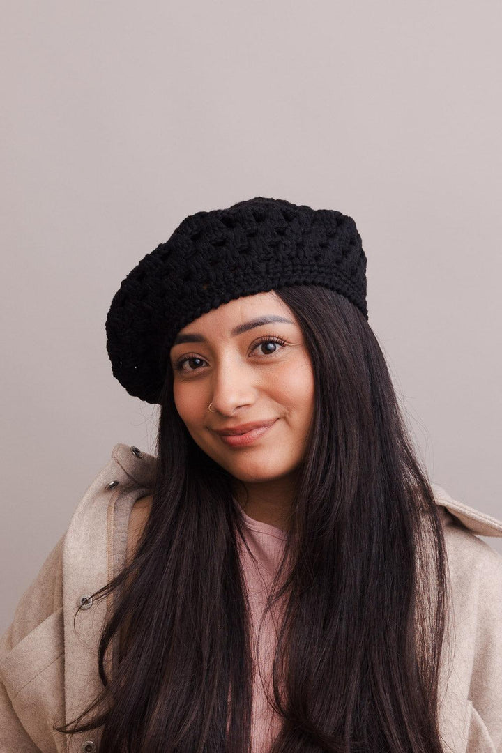 Darling Crochet Knitted Beret - Brand My Case