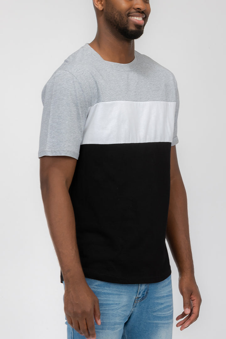 TRI COLOR BLOCK TSHIRT