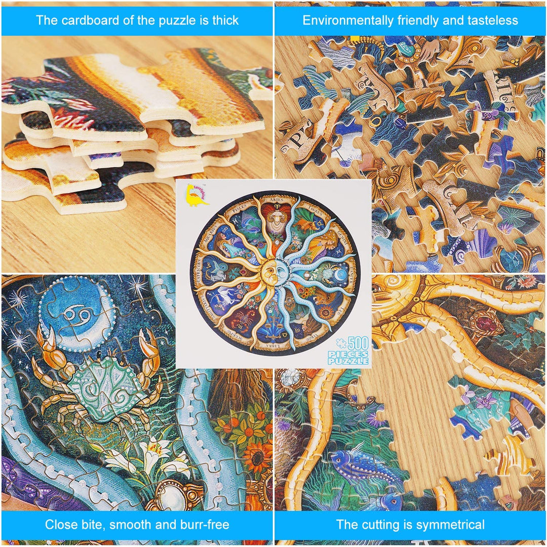 500 Pieces Horoscope Puzzles for Adults Kids