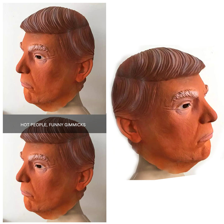 Male Candidate Mask Latex Mask Brown color