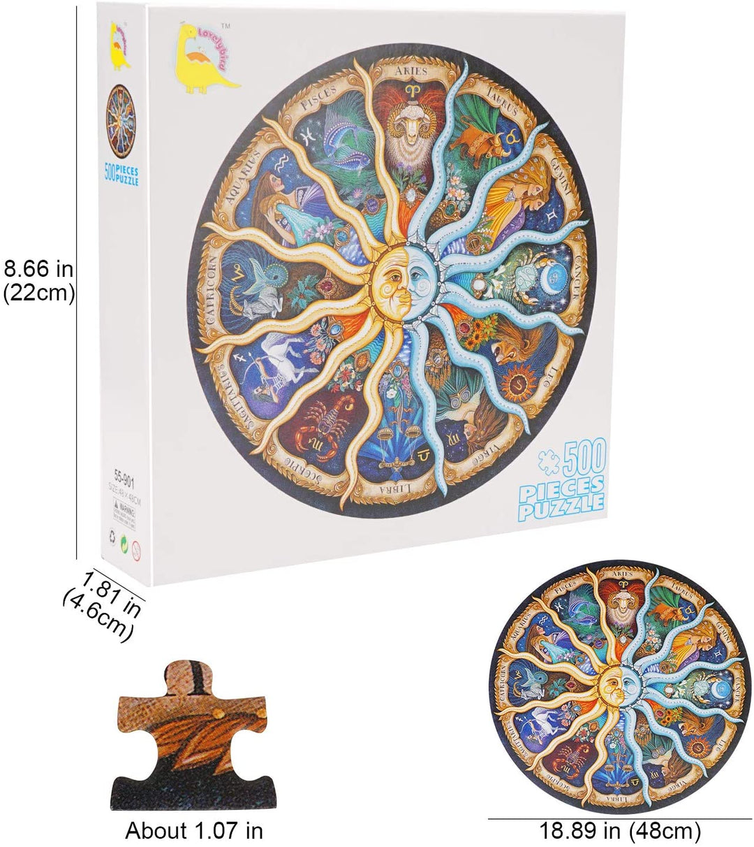 500 Pieces Horoscope Puzzles for Adults Kids