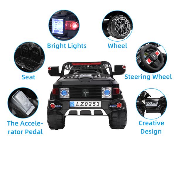 Off-Road Police Car Double Drive With 2.4G Remote Control