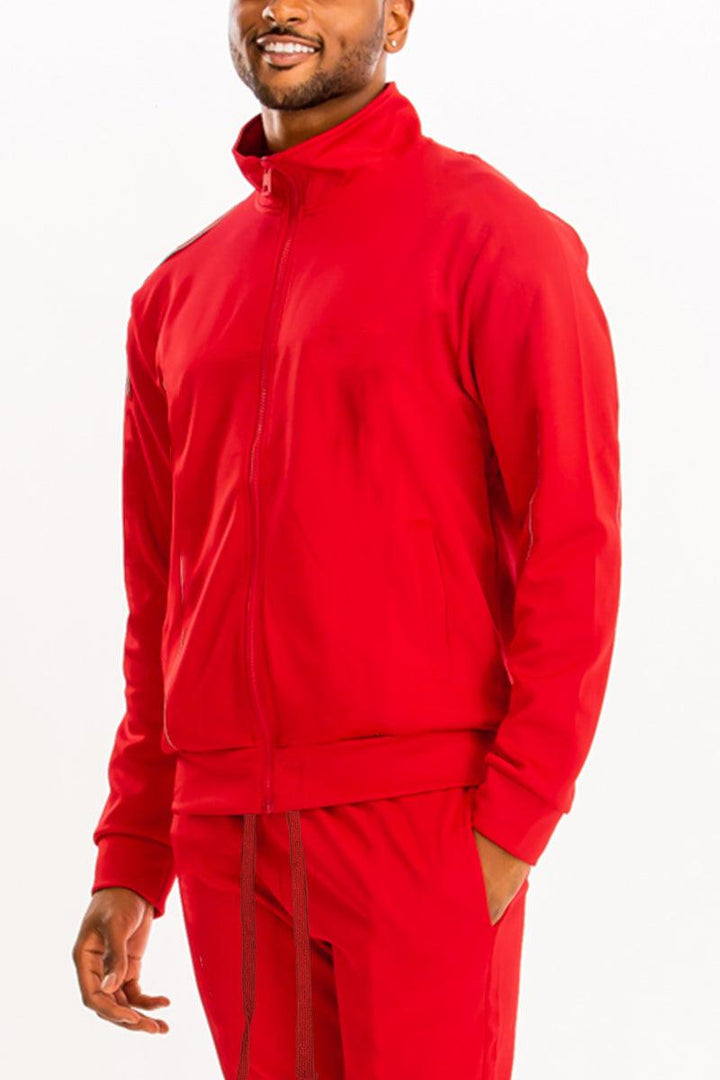 Essential Basic Plain Solid Track Jacket - Brand My Case