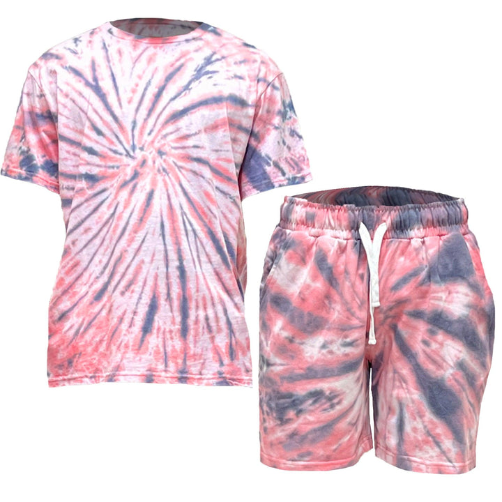 Swirl Tye Dye Tshirt and Short Set - Brand My Case
