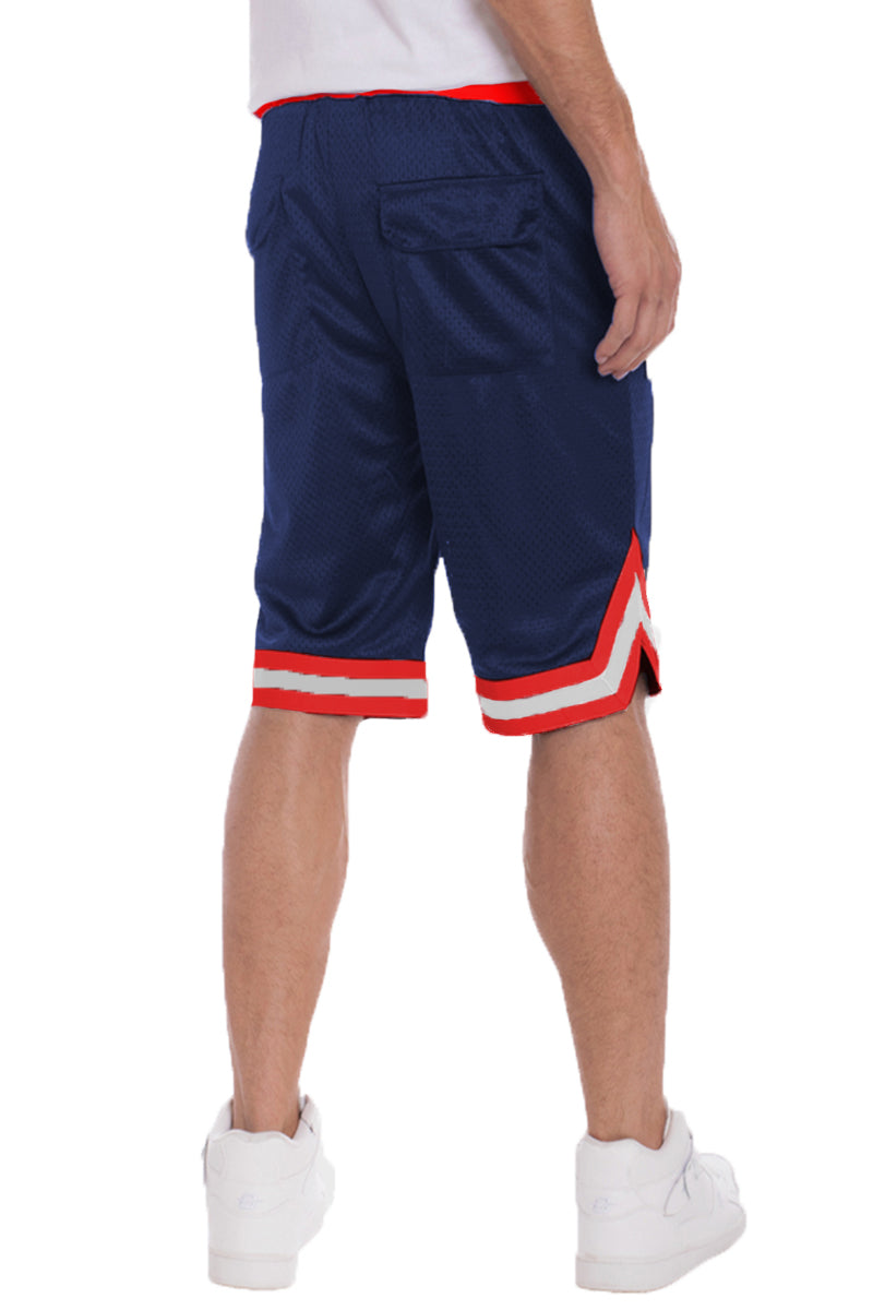 Aktive Basketball-Shorts aus einfarbigem Mesh
