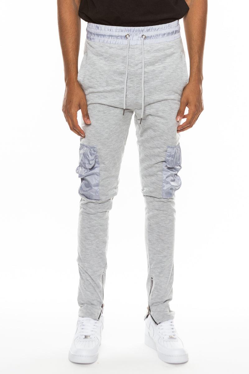 Heathered Cotton Blend Joggers - Brand My Case