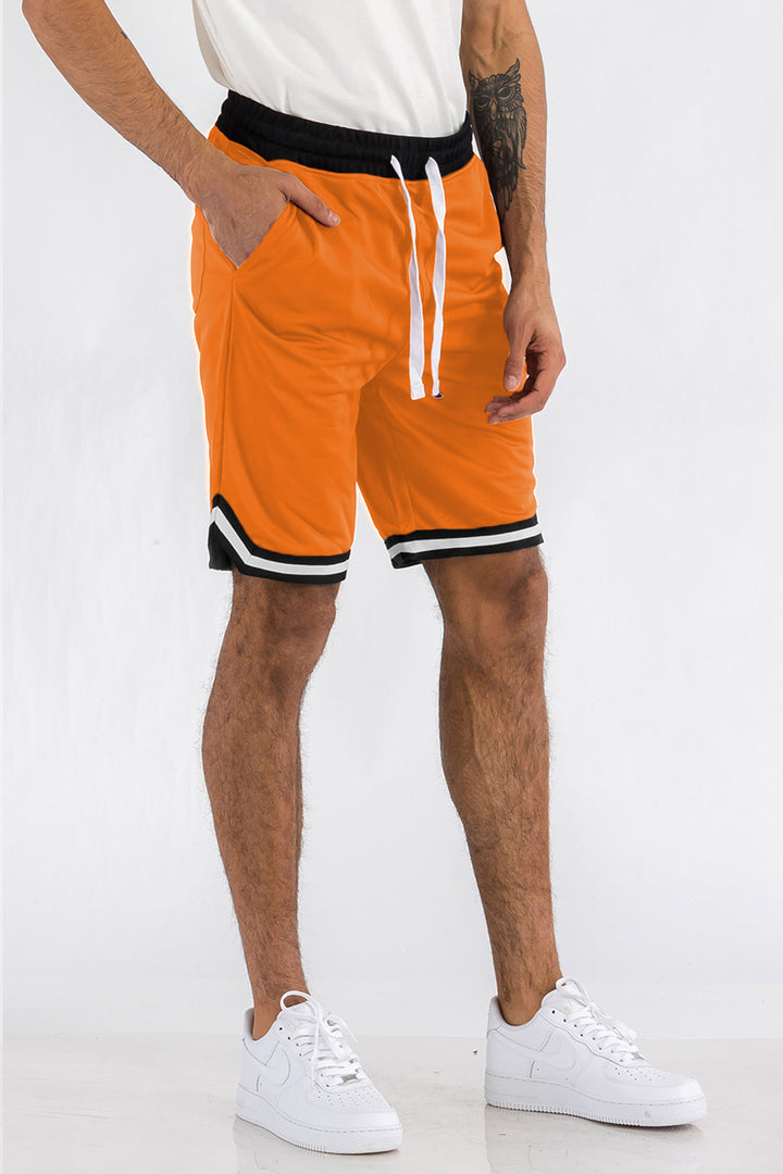Mens Striped Basketball Active Jordan Shorts