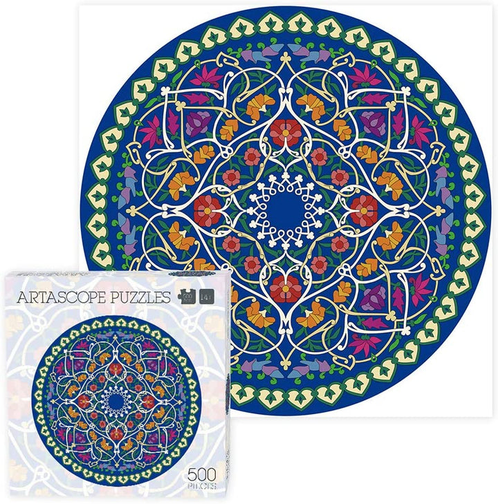 500 Pieces Round Artascope Puzzles for Adults Kids