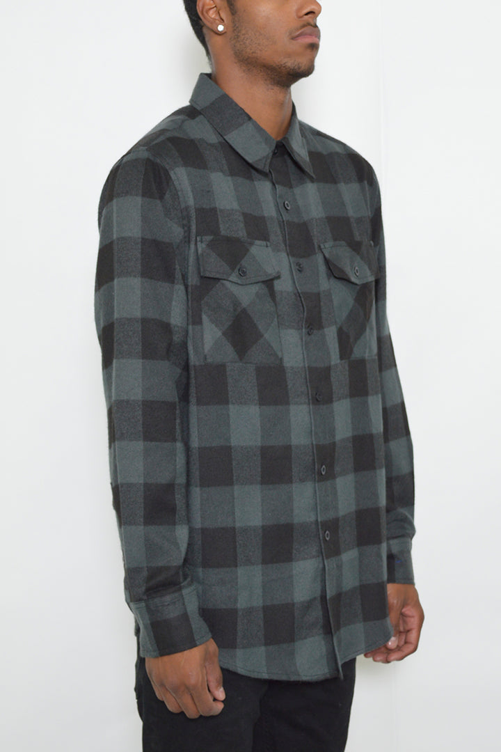 Long Sleeve Checkered Flannel