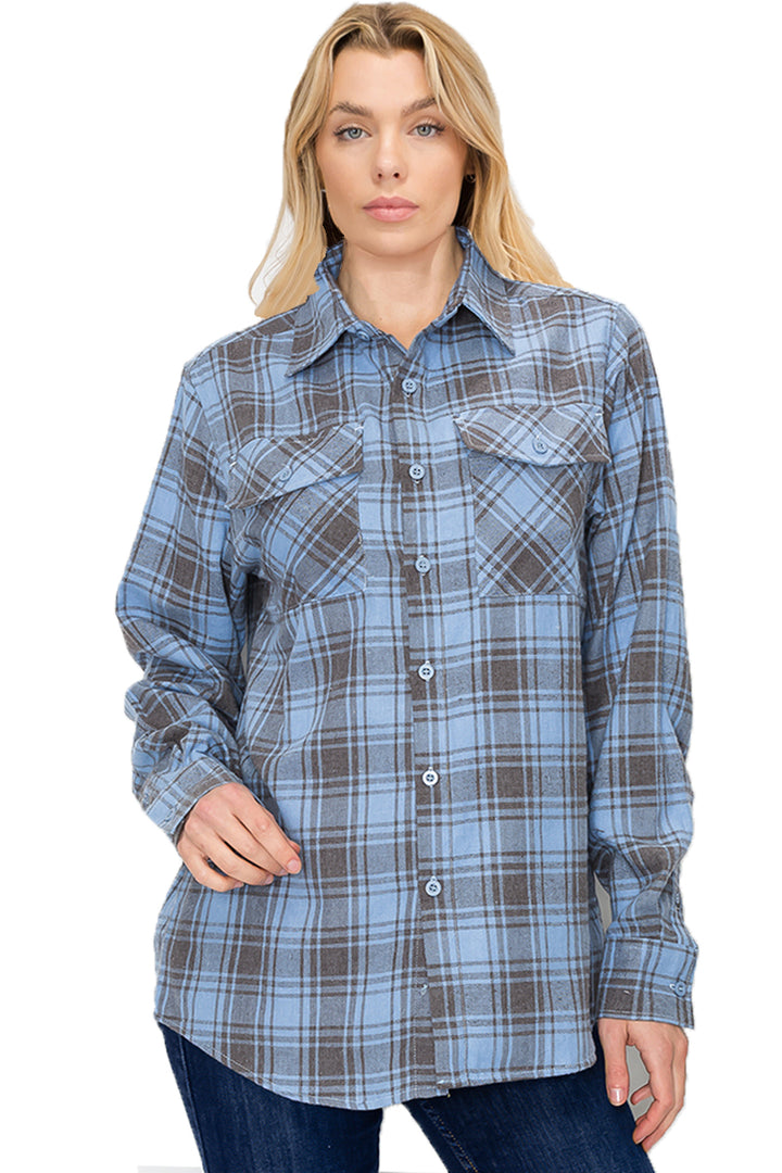 Oversize Boyfriend Plaid Checkered Flannel