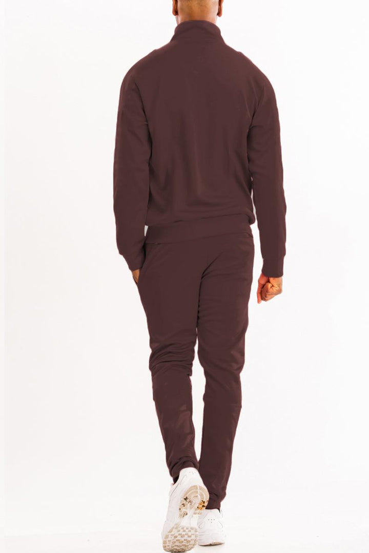 Essential Basic Plain Solid Track Suit - Brand My Case
