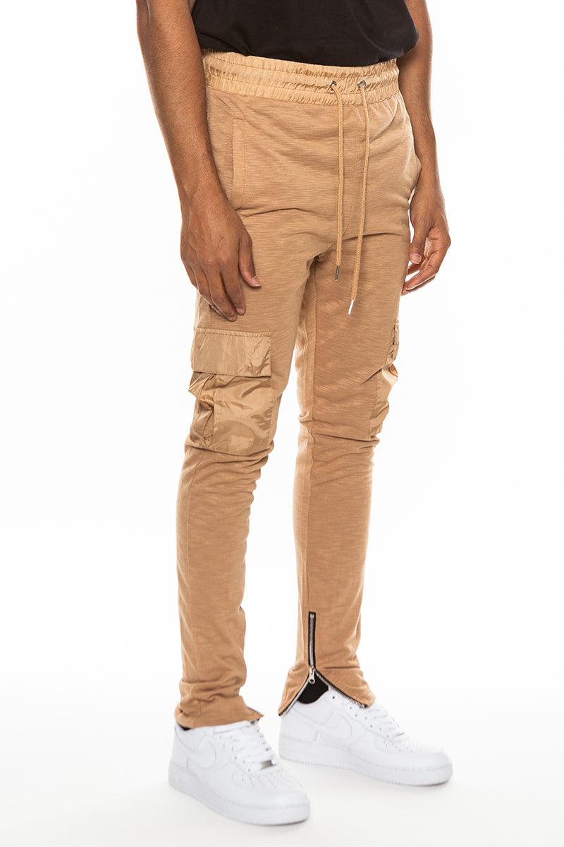 Heathered Cotton Blend Joggers - Brand My Case