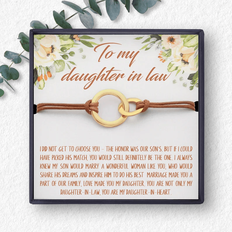 Daughter In Law Gift, Birthday Daughter In Law Bracelet - Brand My Case