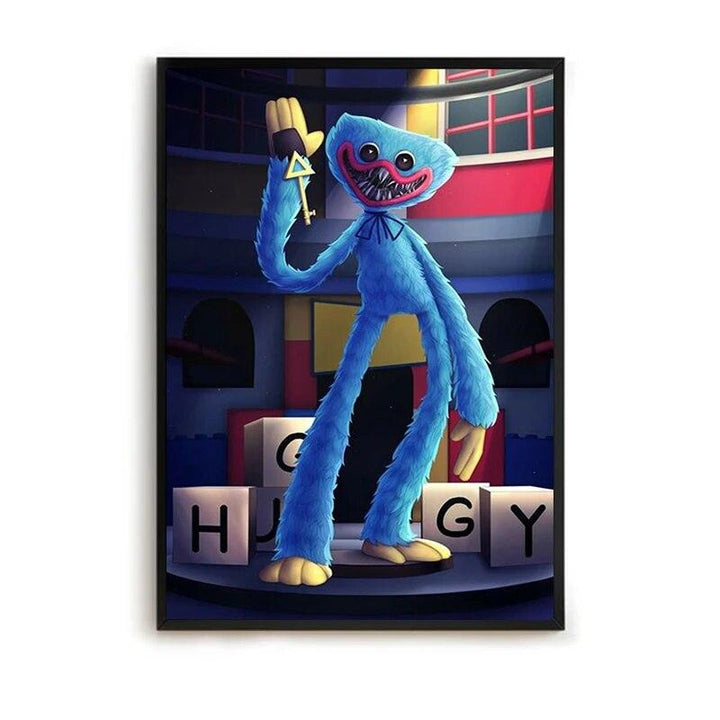 Decorative Prints Wall Painting on Canvas Wall Art H-Huggy W-Wuggy Adventure Challenge Paintings for Bedroom Decoration Poster - Brand My Case