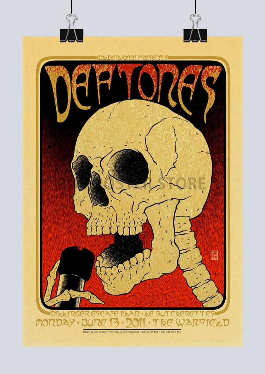 Deftones Singer Poster - Popular Band Wall Art - Vintage Modern Home Decor - Brand My Case