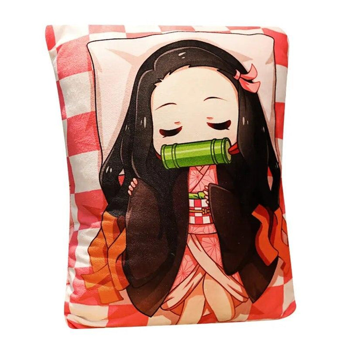 Demon Slayer Anime Plush Stuffed Pillow Cute Devil's Blade Manga Doll Cushion Kimetsu No Yaiba Tanjirou Nezuko Plush Pillow - Brand My Case