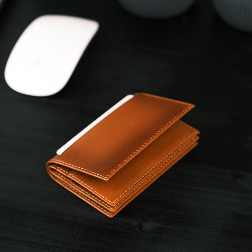 Denver Luxury Full-Grain Leather Cardholder for Men - Brand My Case
