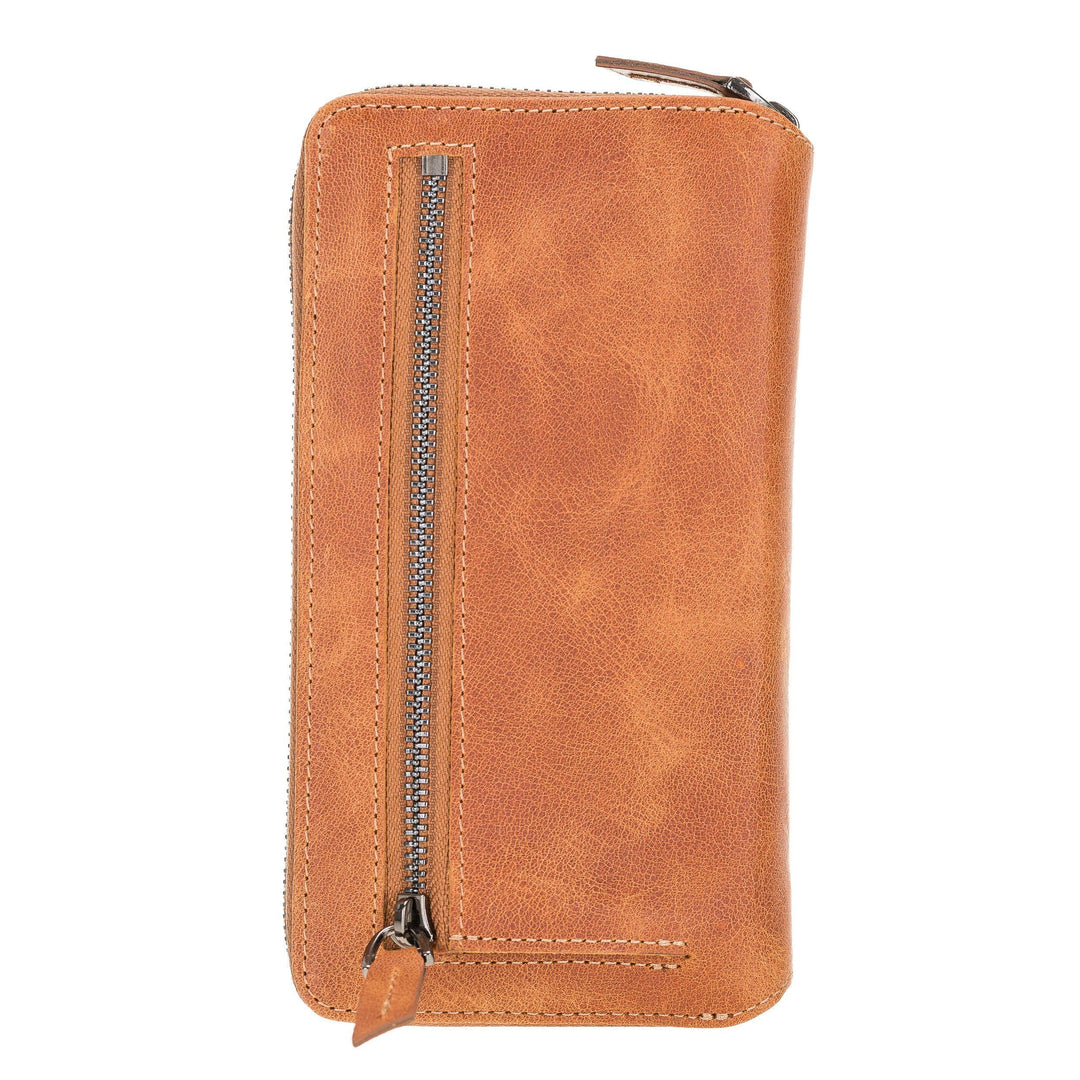 Detachable Leather Zipper Wallet Cases for Apple iPhone 12 Series - Brand My Case