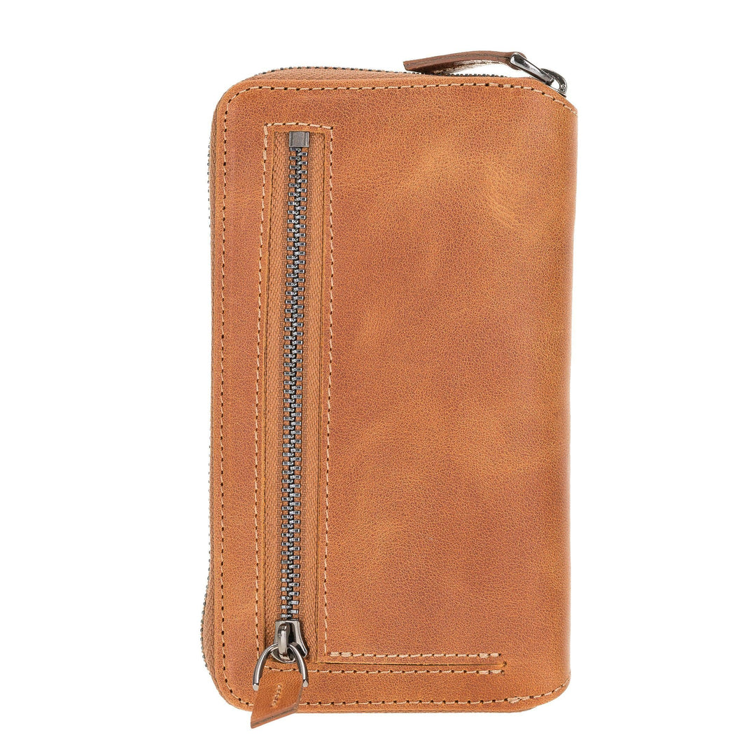 Detachable Leather Zipper Wallet Cases for Apple iPhone 12 Series - Brand My Case