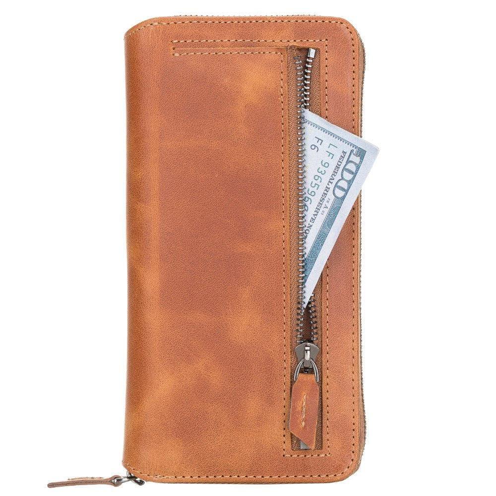 Detachable Leather Zipper Wallet Cases for Samsung Galaxy S21 Series - Brand My Case