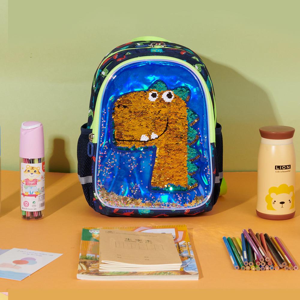 Dinosaur Children's Backpack Sequins - Brand My Case
